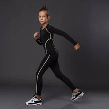 Ropa deportiva para correr para niños, pantalones de compresión, mallas elásticas de cintura alta de secado rápido, ropa de fitness para niños 2024 - compra barato