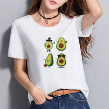 BGtomato-Camiseta de manga corta con aguacate para mujer, Tops informales con gráfico de aguacate, camisetas de verano para mujer 2020 2024 - compra barato