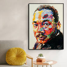 Martin Luther King Art Oil Painting Famous Portrait Home Decor Posters and Prints Wall Art Pictures Cuadros for Living Room 2024 - buy cheap