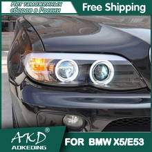 For BMW X5 E53 Headlights 2004-2006 DRL Day Running Light LED Bi Xenon Bulb Fog Lights Car Accessory X5 E53 Head Lamp 2024 - buy cheap
