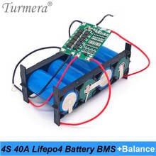 Turmera-bateria 4S 40a, 12.8v, 14.4v, 32650 lifepo4, bateria equilibrada para barco elétrico, fonte de energia ininterrupta, bateria para carro 2024 - compre barato