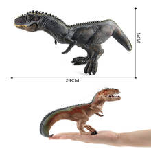 Figuras de acción clásicas para niños, dinosaurios, giganosaurus, color negro y naranja, 24cm, regalo DIY 2024 - compra barato
