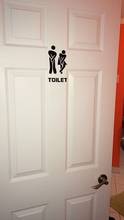 Toilet Door Stick Man/Women Wall Stickers Vinyl Decals Decoration Sign Art Fashion Decor In Stock 2024 - buy cheap