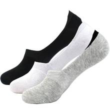 Calcetines invisibles para hombre y mujer, calcetín de algodón liso, 5 colores, diseño de malla plana, 5 pares 2024 - compra barato