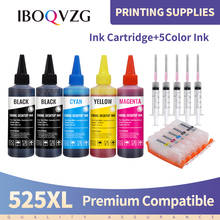 IBOQVZG-cartucho de tinta rellenable PGI525, CLI526, PGI 525, 5 botellas de tinta para impresora Canon IP4850, IP4950, IX6550, MG5150, MG5250, MX715 2024 - compra barato