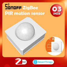 Sonoff SNZB-03 zigbee sensor de movimento pir detector controle remoto inteligente via ewelink zbbridge trabalho necessário com alexa google ifttt 2024 - compre barato