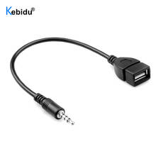 3.5mm Male Audio AUX Jack to USB 2.0 Type A Female OTG Converter Adapter Cable Cord for Car MP3 2024 - buy cheap