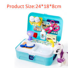 Hot Sale Parent-child Interactive Simulation Toys Doctor,cosmetic,Kitchen And pet with music backpack kit As Children Gift 2024 - buy cheap