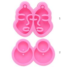 1 Pc DIY Crafts Jewelry Pendant Making Tool Keychain Casting Silicone Mould Shiny Mirror Earrings Epoxy Resin Mold 2024 - buy cheap