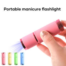 Small Glow Flashlights with 9 LED Lights UV Currency Detector Lamp Portable Outdoor Light Nail Dryer For Nail Gel Flashlight 2024 - buy cheap