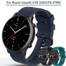 Быстросъемный силиконовый ремешок для часов Huami Amazfit GTR 2 2E GTR 47 мм, 42 мм, для Amazfit GTS 2/2E /2 Mini 20 мм, 22 мм, браслет 2024 - купить недорого