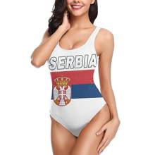 Women 2021 Exotic Bikinis Serbia National Sports Design Distressed Srbija Women Swimsuit One Piece women's top R333 Beach wear 2024 - buy cheap