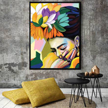 Impressionista abstrata mulher retrato flor posters de parede para sala estar moderna casa decoração fotos quarto quadros da lona 2024 - compre barato