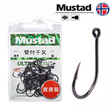 Fishing Hooks Mustad Strength Stream Seapole High Carbon Steel Barbed Hook With Ring Pesca Fishhooks HOT 2024 - buy cheap