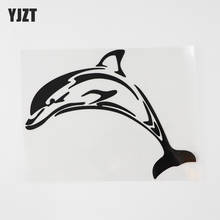 YJZT-calcomanía de Animal delfín para coche, 15,2 CM x 11,7 CM, pegatinas de vinilo 13D-1054 2024 - compra barato