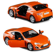 1:36 modelo de carro com coleção de metal diecast com licença em escala para toyota ft-86 2024 - compre barato