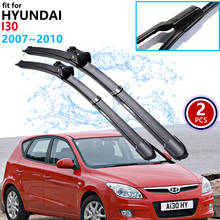 for Hyundai I30 2007~2010 FD30 Car Wiper Blade Front Windscreen Windshield Wipers Car Accessories Stickers 2008 2009 2024 - buy cheap
