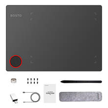 Графический планшет BOSTO T608 для рисования, 8x6 дюймов, с безбатарейным стилусом и 8 наконечниками, 8192 уровней 2024 - купить недорого
