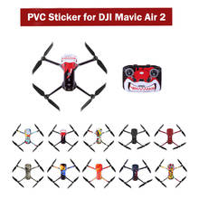 Pegatinas de PVC impermeables para DJI Mavic Air 2, pegatina de piel, protección de la batería del cuerpo del Dron, cubierta de película 2024 - compra barato