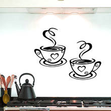 Creative sticker Coffee Family Wall Stickers Mural Art Restaurant Decor Coffee House kitchen Decoration Accessories 2024 - buy cheap