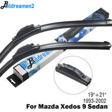 Buildreamen2 2 Pieces Car Wiper Blade Front Windshield Rubber Wiper For Mazda Xedos 9 Sedan Fit Hook Arms 1993-2002 2024 - buy cheap