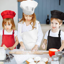 Children Front Pocket Bib Apron Kid Boys Girls Apron Kitchen Child Craft Kids Apron Child Painting Cooking Housework Hat Sets 2024 - buy cheap