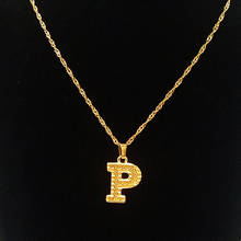 Colar inicial de jóias de natal com 26 peças, colar de letras do alfabeto dourado a b c d e f g h i j k l m n o p q r s u v w x y z 2024 - compre barato