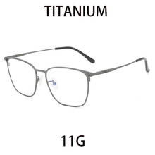 Zerosun Titanium Eyeglasses Frame Men 11g Glasses Man Prescription Spectacles Square Fashion Eyewear for Myopia Diopter Lens 2024 - buy cheap