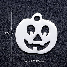 10pcs/lot Halloween Pumpkin DIY Jewelry Charms Wholesale 100% Stainless Steel Pendant Accessories Dropshipping 2024 - buy cheap