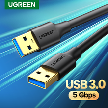 Удлинительный кабель Ugreen USB-USB, USB 2,0, 3,0 кабель «Папа-папа», USB удлинитель для жесткого диска, ТВ-приставки, USB Удлинительный шнур 2024 - купить недорого