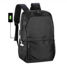 Mochila informal de viaje para estudiantes, morral para ordenador portátil de gran capacidad con USB, multifunción, resistente al agua, a la moda, novedad de 2021 2024 - compra barato