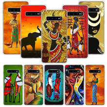 Funda de teléfono de mujer africana para Samsung Galaxy S10, S20, S21, S9, S8, S7, Note 10, 20, 9, 8 FE, J4, J6, Ultra Plus, Lite Pro + Edge 2024 - compra barato