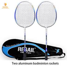 Raqueta de Bádminton de aleación de aluminio 718a, juego de dos piezas para entrenamiento al aire libre, pintura para hornear, raqueta de Metal de dos colores 2024 - compra barato