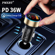 USB PD Car Charger LED Digital Display Quick Charge QC3.0 PD 3.0 Car-Charger Phone Charge Adapter For iPhone 11 X Samsung in car 2024 - buy cheap