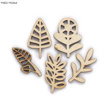 30pcs Plant Wooden Chips for Scrapbooking Embellishments Wedding Party DIY Handmade Accessories Decor Buttons 18-40mm 2024 - buy cheap