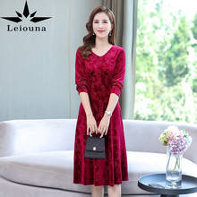 Leiouna-vestido de oficina para mujer de mediana edad, ropa de primavera y otoño, estilo extranjero 2024 - compra barato
