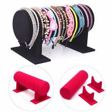 Velvet Hairclip Headband Hair Hoop Headdress Organizer Jewelry Display Holder Velvet headband hairpin jewelry display stand Gift 2024 - buy cheap