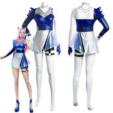 LOL KDA Ahri The Nine-Tailed Fox Cosplay Costumes Women Dress Outfits Halloween Carnival Christmas Suits 2024 - buy cheap