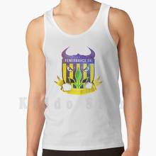 Fenerbah ? E Bull Logo tank tops vest 100% Cotton Fenerbahce Ulker Football Turkey Istanbul Stanbul Logo Soccer 2024 - buy cheap