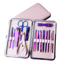 15 in 1 Stainless Steel Manicure Tool Set Professional Pedicure Kit Nail Clippers Nipper Scissors Cuticle Pusher Nail Art Tools 2024 - buy cheap