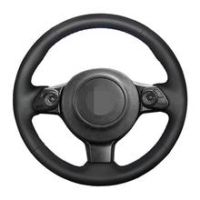 Car Steering Wheel Cover Soft Black Artificial Leather For Toyota 86 2016 2017 2018 2019 Subaru BRZ 2016 2017 2018 2019 2024 - buy cheap