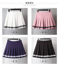 2020 women girls lolita a-line sailor skirt Large Size Preppy school uniform high waist pleated skirts Kawaii Harajuku Skirts 2024 - buy cheap