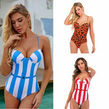 2021 Plus Size S-XXL Swimwear Women Hard Padded One Piece Swimsuit Push Up Stroj Kapielowy Mujer Trikini Badpak Femme Biquini 2024 - buy cheap