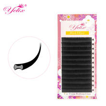 Yelix ellipse flat lashes soft Short Split-tips fake eyelash extension individual eyelashes nature flat ellipse eyelashes 2024 - купить недорого