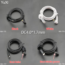 YuXi DC 4.0*1.7mm Power Supply Plug Connector Cable Cord USB Type C PD Charging Cable Black/White/Bullet/Middle groove 2024 - buy cheap