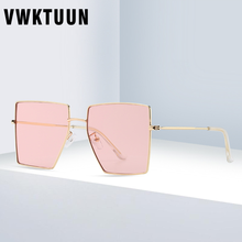 VWKTUUN-gafas de sol de estilo polígono para mujer, lentes de sol de estilo Vintage para conducir, de gran tamaño, cuadradas 2024 - compra barato