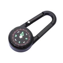 Camping Climbing Hiking 3-in-1 Compass Carabiner Thermometer Snap Hook Keychain Outdoor Survival Tools 2024 - buy cheap