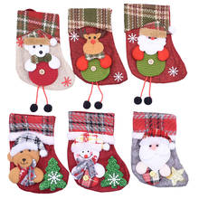 New Year Christmas Stocking Sack Xmas Gift Candy Bag Noel Christmas Decorations for Home Natal Navidad Sock Christmas Tree Decor 2024 - buy cheap