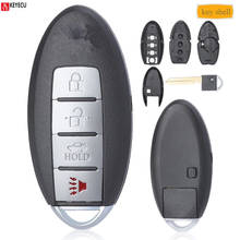 KEYECU-carcasa de llave de coche remoto inteligente, entrada sin llave, 4 botones e inserción de cuchilla, FOB para Infiniti FX50, FX35, Q40, Q60, Q70, G25, G35 2024 - compra barato