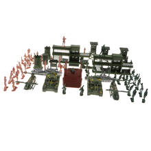 130 peças conjunto de brinquedos 5cm, bonecos de ação do soldado homens crianças brinquedo 2024 - compre barato